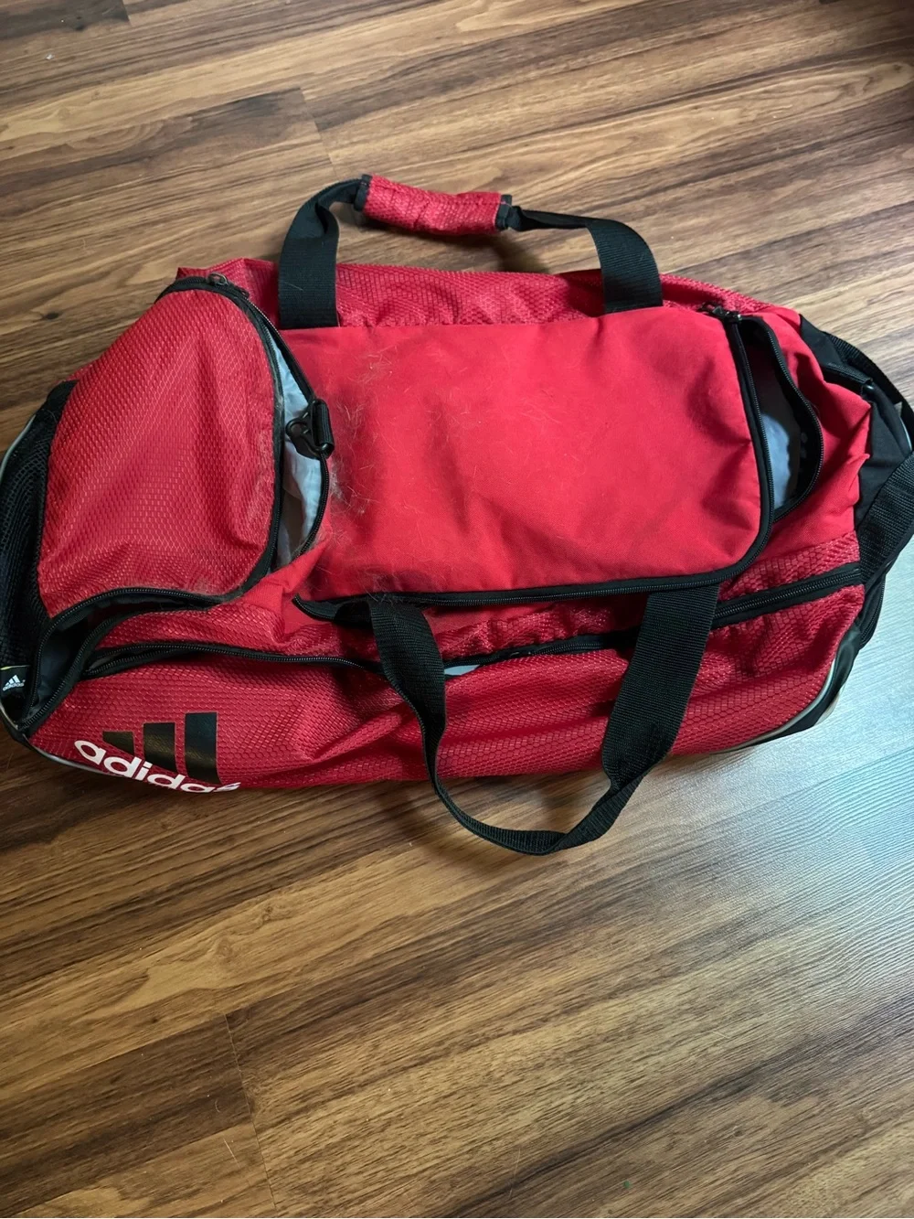 adidas Red and Black Men's Duffel Bag